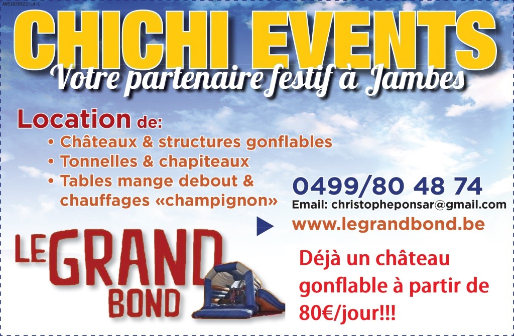 Le Grand Bond – Châteaux gonflables – Namur Jambes