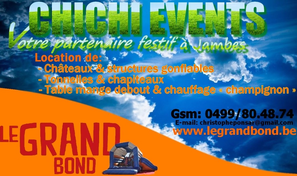 Le Grand Bond – Châteaux gonflables – Namur Jambes