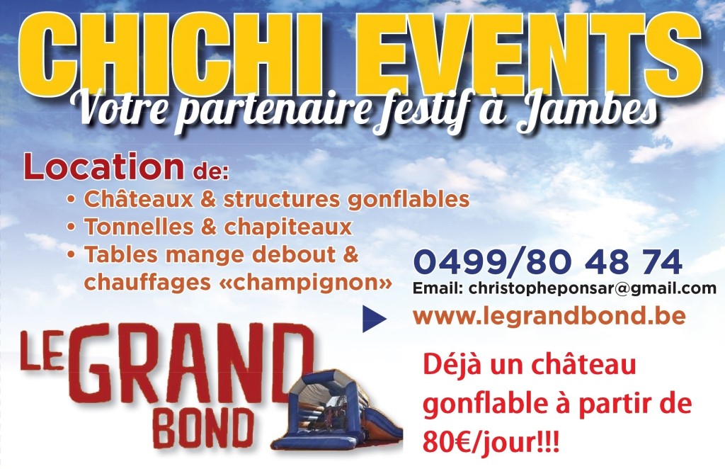 Le Grand Bond – Châteaux gonflables – Namur Jambes